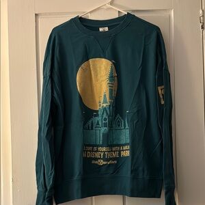 Disney Theme Park Teal Sweatshirt